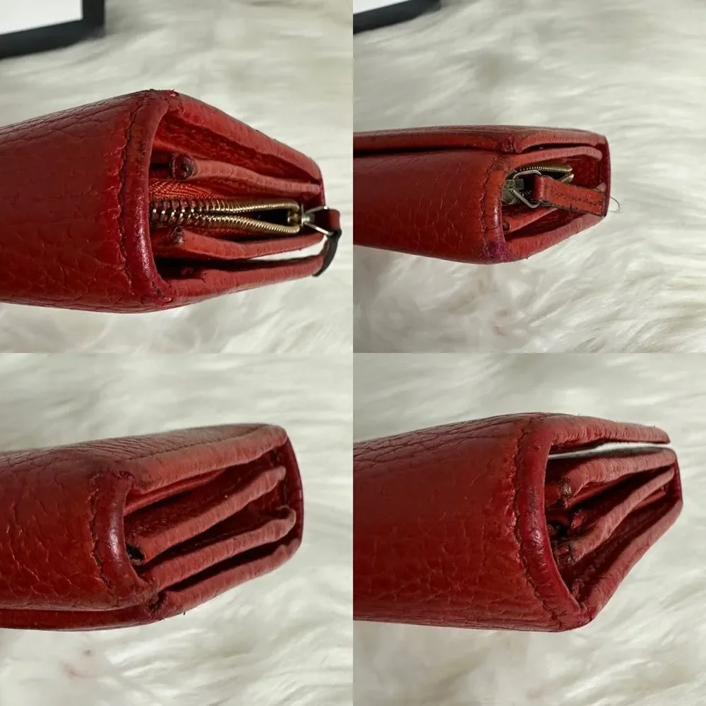 💯Authentic Gucci Leather Long Wallet🍀